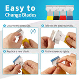 Maxbell Multipurpose Scrapers Cleaning Tools Paint Strip Tool for Tiles Glass Decals 4 Scrapers