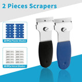 Maxbell Multipurpose Scrapers Cleaning Tools Paint Strip Tool for Tiles Glass Decals 4 Scrapers