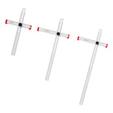 Maxbell Square Ruler Drilling Positioning Ruler for Template Crafting Shelves Door 60cm