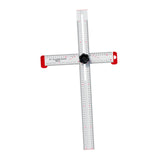 Maxbell Square Ruler Drilling Positioning Ruler for Template Crafting Shelves Door 60cm