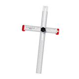 Maxbell Square Ruler Drilling Positioning Ruler for Template Crafting Shelves Door 60cm