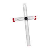 Maxbell Square Ruler Drilling Positioning Ruler for Template Crafting Shelves Door 60cm