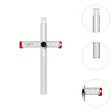 Maxbell Square Ruler Drilling Positioning Ruler for Template Crafting Shelves Door 60cm