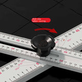 Maxbell Square Ruler Drilling Positioning Ruler for Template Crafting Shelves Door 60cm