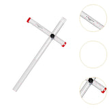 Maxbell Square Ruler Drilling Positioning Ruler for Template Crafting Shelves Door 90cm