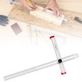 Maxbell Square Ruler Drilling Positioning Ruler for Template Crafting Shelves Door 90cm