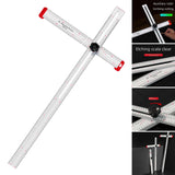 Maxbell Square Ruler Drilling Positioning Ruler for Template Crafting Shelves Door 90cm