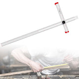 Maxbell Square Ruler Drilling Positioning Ruler for Template Crafting Shelves Door 120cm