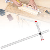 Maxbell Square Ruler Drilling Positioning Ruler for Template Crafting Shelves Door 120cm