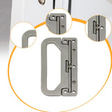 Maxbell Spring Loaded Handle Folding Metal Case Chest Handle for Toolbox Crates Case
