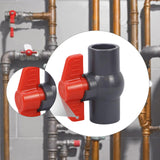 Maxbell PVC Ball Valve Sturdy Pipe Fitting for Sewage Pump Outdoor Irrigation System Inner diameter 6.3cm