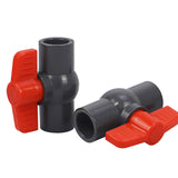 Maxbell PVC Ball Valve Sturdy Pipe Fitting for Sewage Pump Outdoor Irrigation System Inner diameter 6.3cm