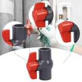 Maxbell PVC Ball Valve Sturdy Pipe Fitting for Sewage Pump Outdoor Irrigation System Inner diameter 9cm