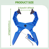 Maxbell Locking C Clamp Adjustable Workshop Welding Craftsmen Face Clamp Woodworking Deep Blue