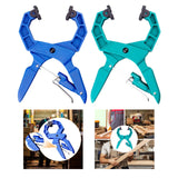 Maxbell Locking C Clamp Adjustable Workshop Welding Craftsmen Face Clamp Woodworking Deep Blue