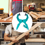 Maxbell Locking C Clamp Adjustable Workshop Welding Craftsmen Face Clamp Woodworking Light Blue