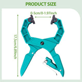 Maxbell Locking C Clamp Adjustable Workshop Welding Craftsmen Face Clamp Woodworking Light Blue