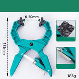 Maxbell Locking C Clamp Adjustable Workshop Welding Craftsmen Face Clamp Woodworking Light Blue