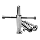 Maxbell 2Pcs Wire Twisting Tool Power Tool Accessories Steel 4 Square and 2.5 Square