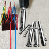 Maxbell 2Pcs Wire Twisting Tool Power Tool Accessories Steel 4 Square and 2.5 Square