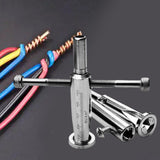 Maxbell 2Pcs Wire Twisting Tool Power Tool Accessories Steel 4 Square and 2.5 Square