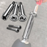 Maxbell 2Pcs Wire Twisting Tool Power Tool Accessories Steel 4 Square and 2.5 Square