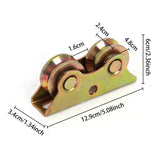 Maxbell Sliding Door Roller V Groove Wheel for Industrial Machines Rail Rolling Gate 12.9cmx3.4cmx6cm