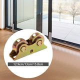 Maxbell Sliding Door Roller V Groove Wheel for Industrial Machines Rail Rolling Gate 12.9cmx3.4cmx6cm