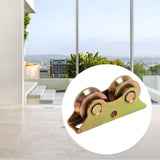Maxbell Sliding Door Roller V Groove Wheel for Industrial Machines Rail Rolling Gate 12.9cmx3.4cmx6cm