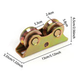 Maxbell Sliding Door Roller V Groove Wheel for Industrial Machines Rail Rolling Gate 13cmx3.35cmx6.5cm