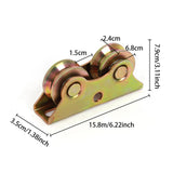Maxbell Sliding Door Roller V Groove Wheel for Industrial Machines Rail Rolling Gate 15.8cmx3.5cmx7.9cm