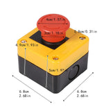 Maxbell Emergency Stop Button Switch E Stop Switch Outdoor 1No 1NC Round Station Box