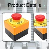 Maxbell EmergeNormally Closedy Stop Push Button Switch Elevator Mount 660V 10A