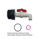 Maxbell Barrel Faucet PVC Control Valve Sturdy Directly Replace Leakproof Controller OD 25 mm