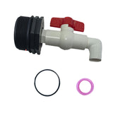 Maxbell Barrel Faucet PVC Control Valve Sturdy Directly Replace Leakproof Controller OD 25 mm