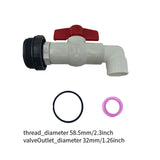 Maxbell Barrel Faucet PVC Control Valve Sturdy Directly Replace Leakproof Controller OD 32 mm