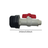 Maxbell Barrel Faucet PVC Control Valve Controller Sturdy Accessory Tap Tank Adapter