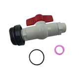 Maxbell Rain Barrel Spigot Kit Drum Equipment Adapter Fitting Ball Valve Drum Spigot