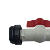 Maxbell Rain Barrel Spigot Kit Drum Equipment Adapter Fitting Ball Valve Drum Spigot