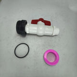 Maxbell Rain Barrel Spigot Kit Drum Equipment Adapter Fitting Ball Valve Drum Spigot