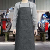 Maxbell Denim Apron Workwear Comfortable Welding Work Apron for Garden Painting Home M