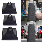 Maxbell Denim Apron Workwear Comfortable Welding Work Apron for Garden Painting Home M