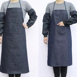 Maxbell Denim Apron Workwear Comfortable Welding Work Apron for Garden Painting Home M