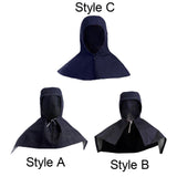 Maxbell Denim Fabric Welding Hood Reusable Work Hat Headgear with Neck Shoulder Drap