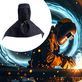 Maxbell Denim Fabric Welding Hood Reusable Work Hat Headgear with Neck Shoulder Drap