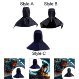 Maxbell Denim Fabric Welding Hood Reusable Work Hat Headgear with Neck Shoulder Drap