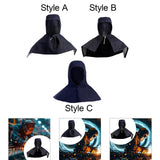 Maxbell Denim Fabric Welding Hood Reusable Work Hat Headgear with Neck Shoulder Drap