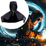Maxbell Denim Fabric Welding Hood Reusable Work Hat Headgear with Neck Shoulder Drap