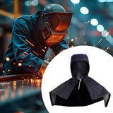 Maxbell Denim Fabric Welding Hood Reusable Work Hat Headgear with Neck Shoulder Drap