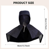Maxbell Denim Fabric Welding Hood Reusable Work Hat Headgear with Neck Shoulder Drap